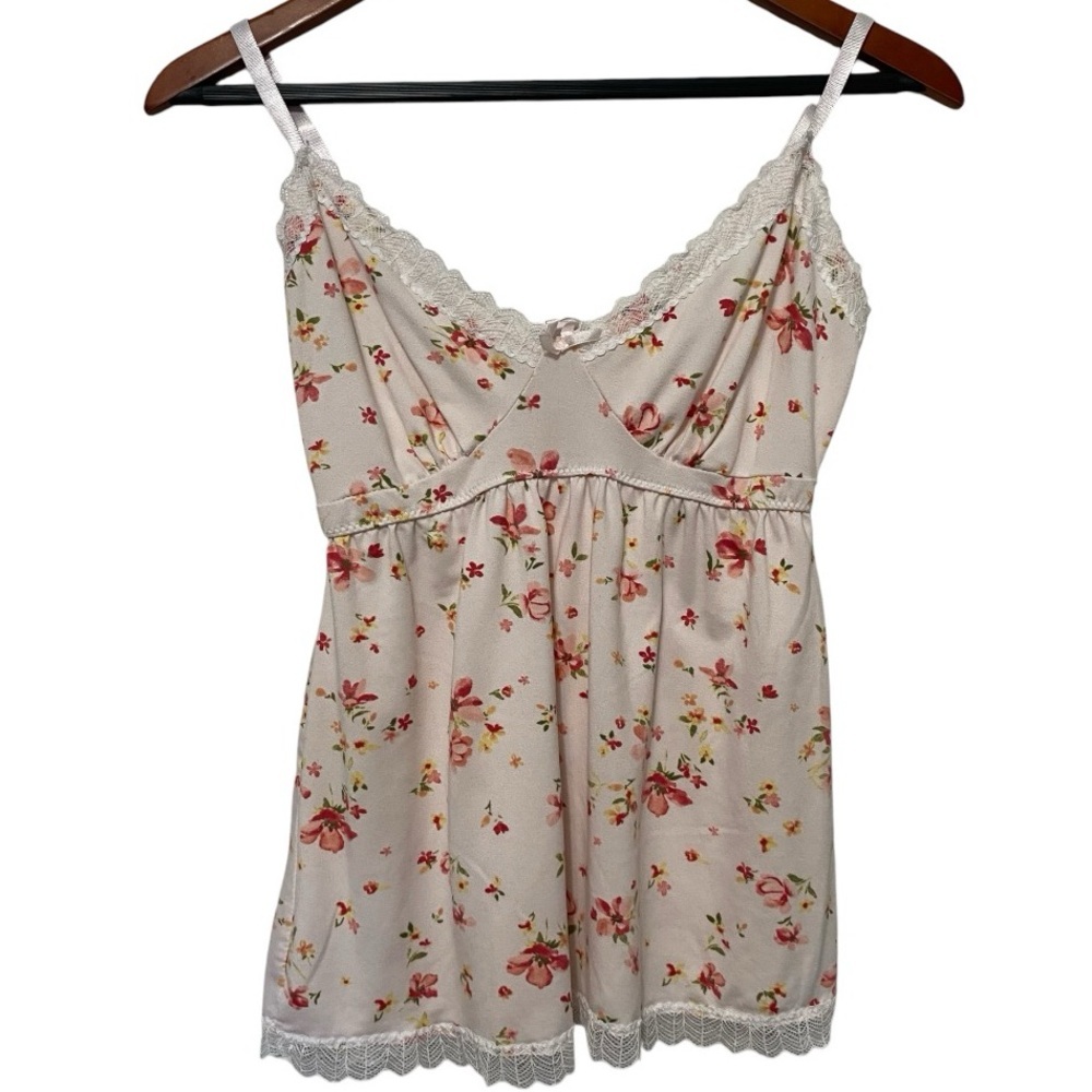 Marilyn Monroe Baby Doll Coquette Floral Vintage Camisole Womens Small Lace Y2K